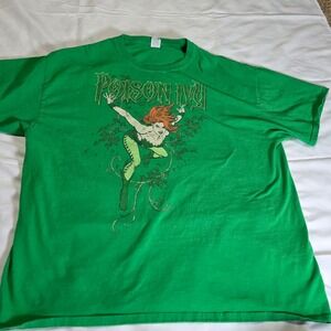 Poison Ivy‎ DC Comics Graphic T Shirt Green Fruit of the Loom XL